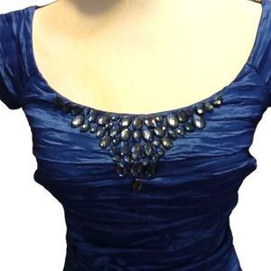 Alex Evenings Royal Blue Evening Prom Dress Women's Size‎ 6
